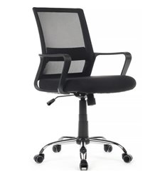 Riva Chair Mint 1029MB черный, сетка/ткань, хром