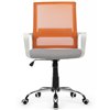 Riva Chair Mint 1029MW оранжевый/серый, сетка/ткань, белый пластик, хром фото 2