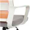 Riva Chair Mint 1029MW оранжевый/серый, сетка/ткань, белый пластик, хром фото 8