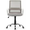 Riva Chair Mint 1029MW серый, сетка/ткань, белый пластик, хром фото 2