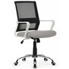 Riva Chair Mint 1029MW черный/серый, сетка/ткань, белый пластик, хром