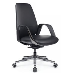 Офисное кресло RV DESIGN Napoli-M YZPN-YR021 черный, алюминий, кожа фото 1