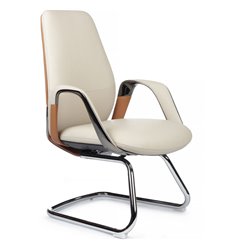 Дизайнерское кресло RV DESIGN Napoli-SF YZPN-YR022 бежевый/кэмел, кожа фото 1
