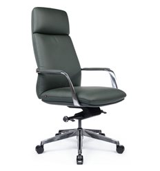 Офисное кресло RV DESIGN Pablo A2216-1 зеленый, алюминий, кожа фото 1