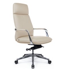Офисное кресло RV DESIGN Pablo A2216-1 светло-бежевый, алюминий, кожа фото 1