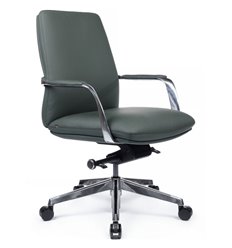 Офисное кресло RV DESIGN Pablo-M B2216-1 зеленый, алюминий, кожа фото 1