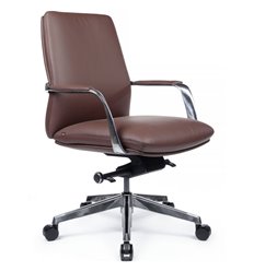 Офисное кресло RV DESIGN Pablo-M B2216-1 коричневый, алюминий, кожа фото 1