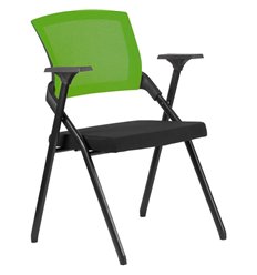 Стул со спинкой Riva Chair Seat M2001 зеленый/черный, сетка/ткань фото 1