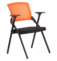 Офисное кресло Riva Chair Seat M2001 оранжевый/черный, сетка/ткань фото 1