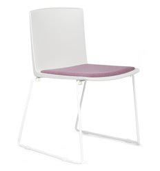 Дизайнерское кресло RV DESIGN Simple X-19 белый/розовый фото 1