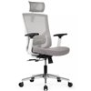 Riva Chair Step AW2320 серый, сетка/ткань, хром, белый пластик фото 1