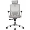 Riva Chair Step AW2320 серый, сетка/ткань, хром, белый пластик фото 2