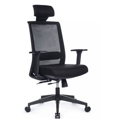 Кресло для оператора RV DESIGN Style 6215A черный, сетка/ткань фото 1