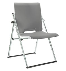 Офисное кресло трансформер Riva Chair Form 1821 серый пластик, хром, складной фото 1