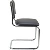Riva Chair Сильвия 02S черная экокожа, хром фото 3