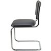 Riva Chair Сильвия 02S черная экокожа, хром фото 6