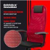 BRABIX Premium Ultimate EX-801 хром, плотная двойная сетка Х2, черное/красное фото 18