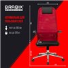 BRABIX Premium Ultimate EX-801 хром, плотная двойная сетка Х2, черное/красное фото 22