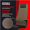 BRABIX Premium Ultimate EX-801 хром, плотная двойная сетка Х2, черное/коричневое фото 18