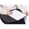 Подставка-столик с мягкими подушками BRAUBERG, для ноутбука и творчества, 430х330 мм, черный фото 3