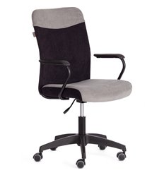 Офисное кресло TETCHAIR FLY флок, серый/черный фото 1