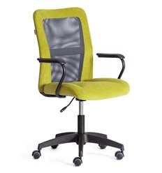 Офисное кресло TETCHAIR STAFF флок/сетка, олива/серый фото 1