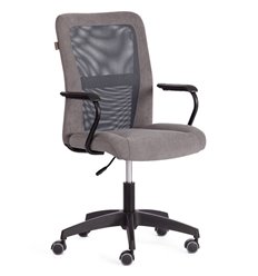 Офисное кресло TETCHAIR STAFF флок/сетка, серый фото 1