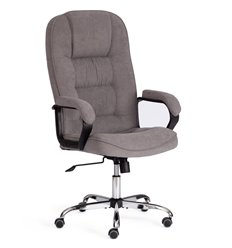 Кресло для руководителя TETCHAIR СН9944 (22) Хром флок, серый фото 1