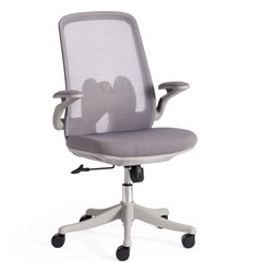 Кресло для оператора TETCHAIR MESH-10 сетка/ткань, серый фото 1