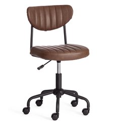 Офисное кресло TETCHAIR SLIM Dark-brown экокожа, тёмно-коричневый фото 1