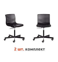 Офисное кресло TETCHAIR SKALBERG OFFICE (mod. C-084-B) компл. 2 шт., пластик, черный фото 1
