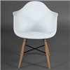 TETCHAIR CINDY (EAMES) (mod. 919) пластик белый, ножки бук фото 6