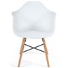 TETCHAIR CINDY (EAMES) (mod. 919) компл. 4 шт.,  пластик белый, ножки бук фото 3