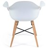 TETCHAIR CINDY (EAMES) (mod. 919) компл. 4 шт.,  пластик белый, ножки бук фото 5