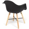 TETCHAIR CINDY (EAMES) (mod. 919) компл. 4 шт.,  пластик черный, ножки бук фото 3