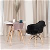 TETCHAIR CINDY (EAMES) (mod. 919) компл. 4 шт.,  пластик черный, ножки бук фото 4