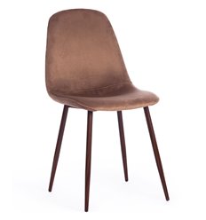 TETCHAIR BREEZE (mod. 4724) вельвет коричневый HLR11, ножки орех