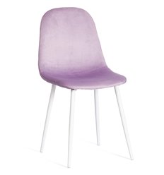 Стул TETCHAIR BREEZE (mod. 4724) вельвет светло-лавандовый HLR26, ножки белые фото 1