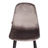 TETCHAIR BREEZE (mod. JSC-58) компл. 4 шт., велюр темно-серый HLR24, ножки черные фото 8