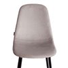 TETCHAIR BREEZE (mod. JSC-58) велюр светло-серый HLR14, ножки черные фото 7