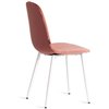 TETCHAIR BREEZE (mod. JSC-58) компл. 4 шт., велюр коралловый HLR44, ножки белые фото 5