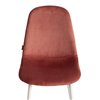 TETCHAIR BREEZE (mod. JSC-58) компл. 4 шт., велюр коралловый HLR44, ножки белые фото 8