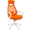Кресло CHAIRMAN 840 White/orange для руководителя фото 1