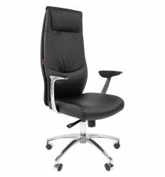 Кресло CHAIRMAN Vista/Black для руководителя, экокожа черная