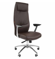 Кресло CHAIRMAN Vista/Brown для руководителя, экокожа, цвет коричневый