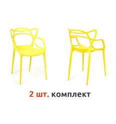 TETCHAIR Cat Chair (mod. 028) компл. 2 шт., пластик желтый фото 1
