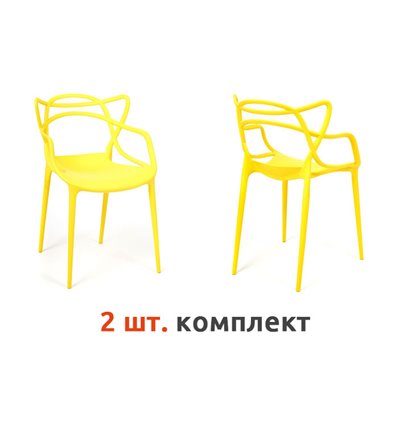 TETCHAIR Cat Chair (mod. 028) компл. 2 шт., пластик желтый