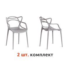 Стул TETCHAIR Cat Chair (mod. 028) компл. 2 шт., пластик серый фото 1