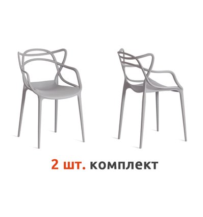 TETCHAIR Cat Chair (mod. 028) компл. 2 шт., пластик серый