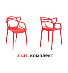 TETCHAIR Cat Chair (mod. 028) компл. 2 шт., пластик красный фото 1